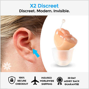 X2 Discreet Hearing Aid - HearGlow